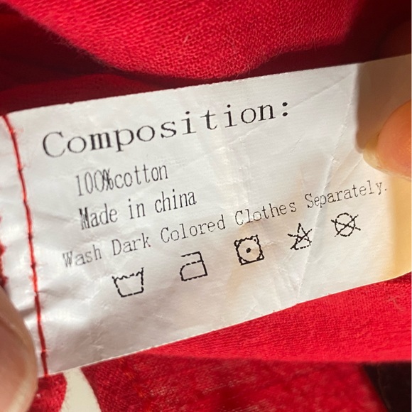 Red Cotton Maxi Dress - Picture 16 of 16